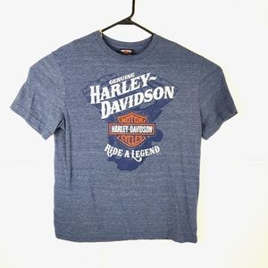 Harley Davidson T Shirt Ride A Legend Mackinaw MI